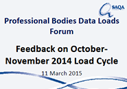 Prof Bodies Data Loads Forum